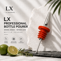 Bouchon verseur en acier inoxydable pour vin rouge, bec verseur pour cocktail, bec verseur métal-plastique, modèle LXD-014, origine Yongkang