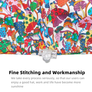 यूरो स्क्रब कैप कार्टून मुद्रित शुद्ध कपास नर्स नर्सिंग सर्जरी के लिए इलास्टिक सर्जन टोपी - Product Image 5