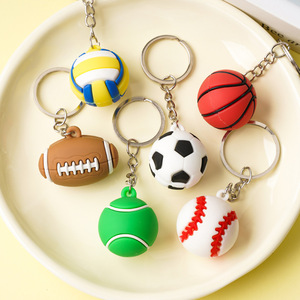 QY  gros de porte-clés en caoutchouc souple 3D pendentifs clés de voiture en silicone petits cadeaux et articles promotionnels - Product Image 2