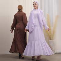 Abaya modeste en dentelle haute qualité robe grande taille pour femmes vêtements islamiques robe musulmane robes Dubaï abaya pour femmes