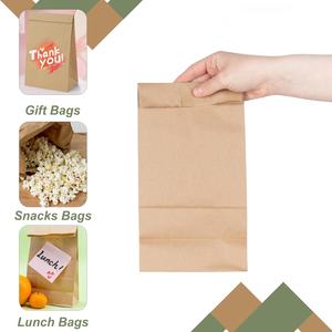 Wholesale Customizable Food Grade Disposable Oil Proof <b>Bag</b> <b>Bread</b> Takeaway Kraft Packing Paper <b>Bag</b> - Product Image 5