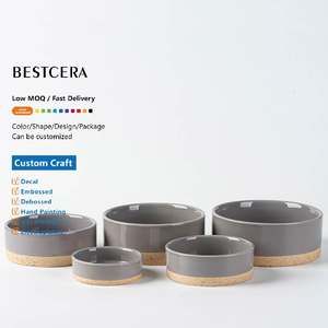 Tigela de cerâmica para animais de estimação, tigela de areia e solo para alimentação e rega de cães e gatos, nova venda direta personalizada de fábrica - Product Image 1