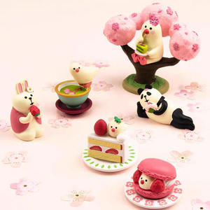 ZAKKA Articles d'épicerie japonais, accessoires de scène de tir à l'arbre de cerisier, décoration de plante en pot, artisanat en résine, modèle miniature, diorama - Product Image 2