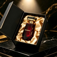 Flacon vaporisateur de parfum en verre de luxe vide de 100 ml, vente en gros, personnalisation du logo par marquage à chaud et boîte cadeau pour l'emballage de parfum