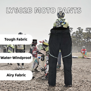 Blouson de moto LYSCHY LY-602 pour homme, manches longues, été, anti-UV, imperméable, coupe-vent, respirant, en polyester - Product Image 2