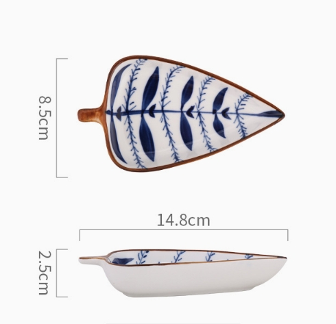 Assiette snack-feuille