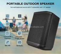 Enceinte Bluetooth Haute Puissance HiFi Audio, Radio Passive, Système Sonore de Cinéma Maison, USB XLR, Enceinte Karaoké