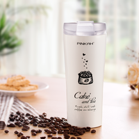 PINKAH Classic Ramah Lingkungan Tumbler Mobil untuk Kembali ke Sekolah 16oz, Mug Kopi Perjalanan Terisolasi Baja Tahan Karat dengan Tutup Tritan