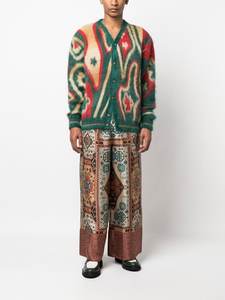 Фабричная Мужская одежда, модная Шерстяная трикотажная одежда с V-образным вырезом на пуговицах, дизайнерские топы, длинный вязаный кашемировый свитер, кардиган - Product Image 5