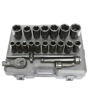 Factory Supply Impact Socket 3/4" Drive 6 Point Metric And High Impact Sockets Set
