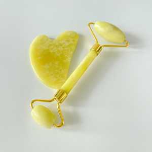 Rodillo de Masaje Facial en Forma de Corazón de Limón Amarillo, Gran Venta - Product Image 4