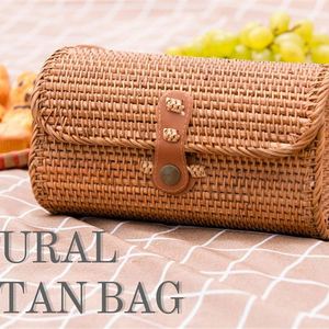 Borsa tote in carta tailandese, in rafia marocchina, per stoccaggio, borse a tracolla originali, borse con fiocco, borsetta con cappello, cesto naturale per Pedro Woven Buri - Product Image 6