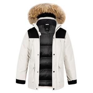 <span class=keywords><strong>Parka</strong></span> Invernale Lungo da <span class=keywords><strong>Uomo</strong></span> Pesante ad Alte Prestazioni in Tessuto Artico Cappotto Imbottito con Fodera in Vera Pelliccia Giacca Ispessita - Product Image 6