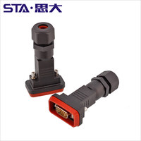 Conector AISG DB9 de 9 pines, conjunto de enchufe macho y hembra tipo D, impermeable IP67