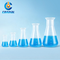 CORDIAL 50/100/250/500/1000ml Botol Erlenmeyer Plastik untuk Penggunaan Laboratorium