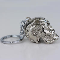 Porte-clés pendentif mode homme femme, accessoires pour clés de voiture, breloque vintage en forme de tête de crâne Terminator
