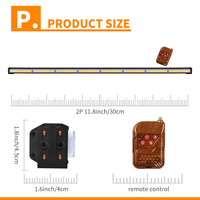 46.8 pouces Cob Led lumière stroboscopique magnétique voiture travail lumière 48W haute puissance calandre lumières IP67 étanche pour fourgonnettes hors route