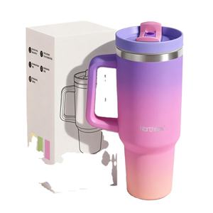 Gobelet isotherme à double paroi avec revêtement en poudre, personnalisé avec logo, 30 oz, 40 oz, en acier inoxydable, tasse à café de voyage avec couvercle - Product Image 1