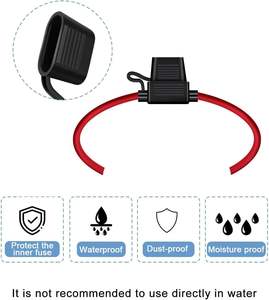 Portafusibles <span class=keywords><strong>de</strong></span> cuchilla ATO/ATC en línea <span class=keywords><strong>de</strong></span> 14 AWG con arnés <span class=keywords><strong>de</strong></span> cableado, portafusibles <span class=keywords><strong>de</strong></span> coche impermeable <span class=keywords><strong>de</strong></span> <span class=keywords><strong>calibre</strong></span> 14 <span class=keywords><strong>de</strong></span> repuesto con tapa - Product Image 5
