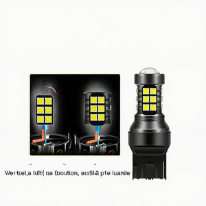 Luz LED de Señal de Giro Blanca Fría 1156 P21W BA15S 1157 BAY15D 3030 27SMD 7440 3157 7443 para Abarth, Luz de Reversa y de Freno, Nueva - Product Image 2
