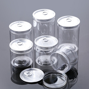 Contenants alimentaires en plastique PET transparent à large ouverture de qualité alimentaire 8oz 12oz 16oz, pots vides pour salades et fruits secs avec couvercle à anneau de traction - Product Image 2