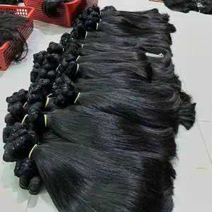 US Warehouse 12A Straight Human Hair Weave Raw Virgin Hair Bundles Brazilian Virgin Bone Straight Human Hair Extension Bundles