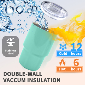 卸売3オンス5オンス7オンスミニ18/8ステンレス鋼散弾ガラスタンブラー美容用品店ストローレーザー彫刻シャンパンカップ付き - Product Image 3