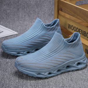 Zapatillas Deportivas para Hombre, para Correr, Trotar, Minimalistas, de Tela Elástica, Malla Transpirable, de Caña Baja, Tipo Calcetín - Product Image 4