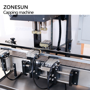 ZONESUN pneumatique cosse vis capsuleuse automatique anti-déflagrant verre flacon bouteille tête de pompe de pulvérisation bouteille ronde pot machines de capsulage - Product Image 3