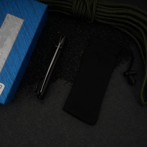 Navaja plegable Bugout 535 de acero inoxidable con hoja de punta caída, mango de plástico, liberación con perilla de pulgar, navaja de bolsillo con grabado láser profesional. - Product Image 3