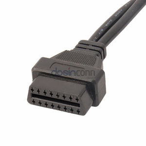 J1939 9Pin J1708ตัวเชื่อมต่อ6Pin กับสายเคเบิลเชื่อมต่อ16Pin OBD2 1ใน2 OBD 2 - Product Image 4