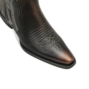 <span class=keywords><strong>Stivali</strong></span> da <span class=keywords><strong>donna</strong></span> ricamati occidentali da Cowboy al ginocchio <span class=keywords><strong>stivali</strong></span> alti a punta tacco basso in <span class=keywords><strong>pelle</strong></span> sintetica da <span class=keywords><strong>donna</strong></span> - Product Image 5