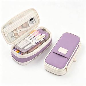 Pencil Cases <b>Large</b> Capacity Pencil Bag Pouch Holder Box for Girls Office Student Stationery Organizer School Supplies - Product Image 1