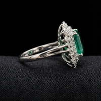 Bague de fiançailles et de mariage en platine fine avec diamant de laboratoire certifié IGI, design de luxe, idée cadeau pour anniversaire