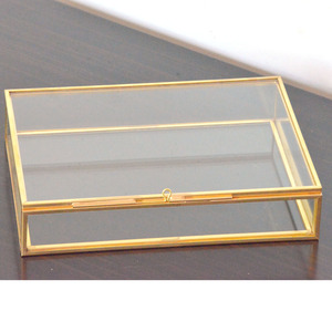 Boîtes photo personnalisées or verre cuivre mariage personnalisé présentation stockage souvenir usb 4x6 <span class=keywords><strong>10x15</strong></span> photo - Product Image 2