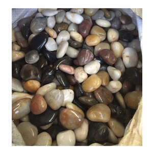 Natural Mix Color High Polish <strong>River</strong> <strong>Stone</strong> Pebbles Garden Decorations - Product Image 1