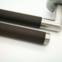 Serrure de porte de confidentialité en bronze café, entièrement en cuivre, sans clé, poignée de salle de bain, serrure de passage à cellule unique pour hôtels, garantie de 3 ans