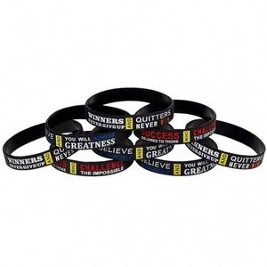 Bracelet en silicone personnalisé de haute qualité, unisexe, inspirant et motivant, nouveau design, promotionnel pour hommes - Product Image 3