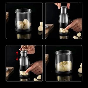 2024 New Gourmetslice Deluxe Cutter Mini Multi-Functional Stainless Steel Garlic Cutter Durable Metal <b>Tool</b> - Product Image 3