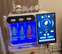 Appareil de soin du visage à jet d'oxygène 8 en 1, machine d'hydro-dermabrasion avec analyseur de peau intelligent AI, machine d'hydro-dermabrasion