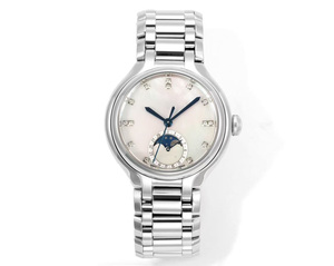 Montre mécanique automatique multifonctionnelle élégante de qualité supérieure, design sportif, 34 mm, cristal saphir, fonction phase de lune - Product Image 1