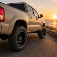 JZ Service après-vente sans souci, jantes forgées tout-terrain Beadlock noires brillantes 20x9 8x165.1 pour 2500/3500 HD 2010-2024