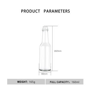 160ml <span class=keywords><strong>Bouteille</strong></span> en verre d'alcool ODM/OEM <span class=keywords><strong>Bouteille</strong></span> ronde vide personnalisée pour whisky Brandy Vodka vin bière <span class=keywords><strong>rhum</strong></span> - Product Image 3