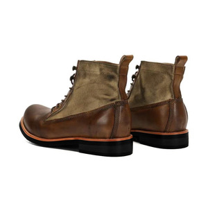 Bottes courtes de moto parapluie rétro japonaises faites de vieilles chaussures et bottes pour hommes Amikaji avec coton d'hiver - Product Image 5