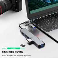 Station d'accueil USB3.0 C 8 en 1 Cantell en aluminium, hub USB Type C avec charge PD pour ordinateur, en stock
