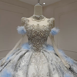 Vestido de Gala Moderno Estilo Princesa de Fantasía con Apliques de Diamantes y Cielo Estrellado, Cola de Capilla, Escote Corazón, Espalda Descubierta, Largo hasta el Suelo - Product Image 4