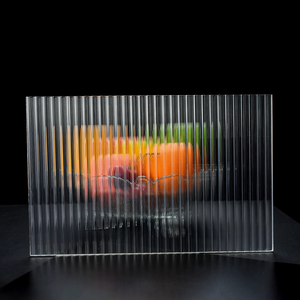 <span class=keywords><strong>Feuille</strong></span> acrylique PMMA cannelée personnalisable, extrudée, transparente, panneau acrylique nervuré, <span class=keywords><strong>feuille</strong></span> <span class=keywords><strong>plastique</strong></span> épaisse - Product Image 1
