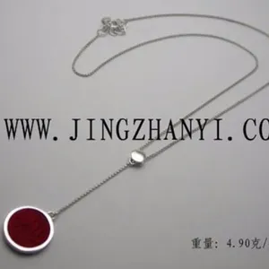 Jingzhanyi 보석 공장 디자인 및 제조 925 스털링 실버 목걸이 인기있는 실버 목걸이 사용자 정의 보석