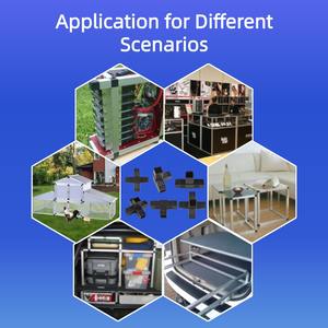 90 degrés 1 pouce <span class=keywords><strong>coude</strong></span> de tuyau en plastique noir Joint Conexoes connecter profilés en aluminium PP Pvc connecteurs raccords de cadre de tuyau - Product Image 6