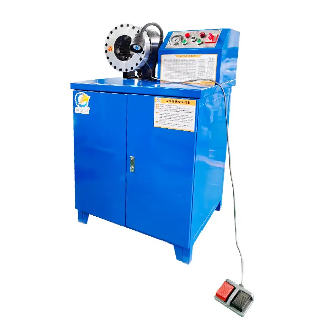 Wanrun New Hydraulic Hose Crimp Machine Sale Features Core Pump Motor PLC Gear Engine Crimping Flexible Hydraulic Hose